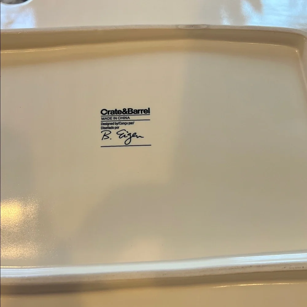 Crate&Barrel Asparagus Serving Dish/Platter